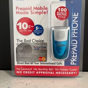 Sanyo VI-2300 - Blue and Silver CDMA Flip Phone - Very Rare Color